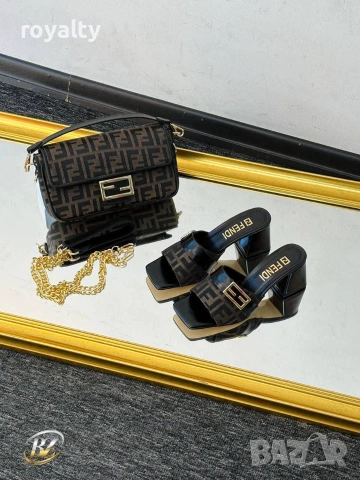 Fendi Нови Дамски Чехли Фенди , снимка 3 - Чехли - 55129030