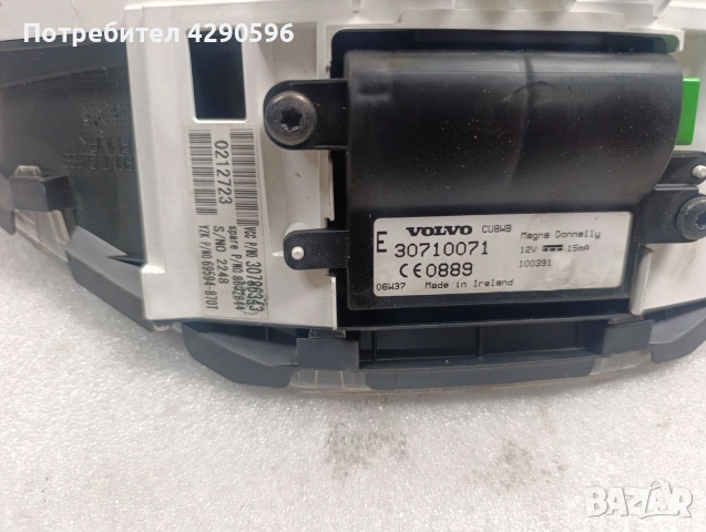 Километраж уреди табло за Volvo C30 / S40 / V50 - Волан - с40 / в50, снимка 2 - Части - 54432124