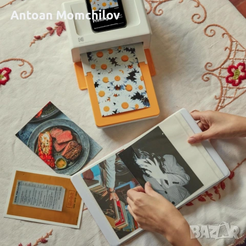 Фотопринтер KODAK Dock Plus 4x6 за телефон, снимка 4 - Друга електроника - 54874948