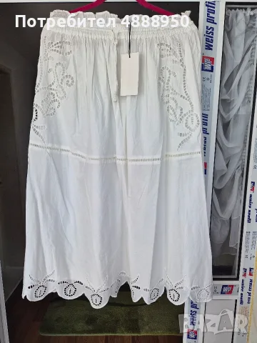 ZARA лятна ажурна пола, снимка 2 - Поли - 55420455