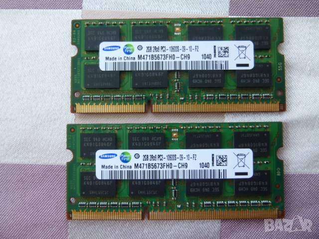  RAM памет за лаптоп Samsung DDR3/2GB