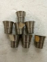 Немски винтидж чаши от калай (Zinn 95%) – комплект 7 бр., снимка 1