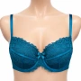 Hunkemöller дантелен сутиен 80C в петролено син цвят, снимка 1