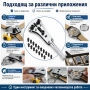 Професионална отварачка за часовници часовникарски инструмент за отваряне за смяна на батерия ремонт, снимка 8