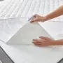 PIKOLIN Водоустойчив протектор за матрак 135x190/200 см, капитониран и дишащ, копринено усещане, снимка 4