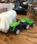 Детски акумулаторен трактор с ремарке 6V – Зелен, 25W мотор, до 30 кг, за деца 3+ години, снимка 1