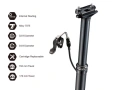 Дропер колче TranzX JD-YSP39JL 34.9x490mm/556mm Ход 170mm/200mm + команда, снимка 3