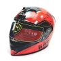 Каска LVS за мотор, скутер, ATV - черно-червена - М и L, снимка 1
