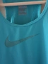 Nike Dri-FIT дамски потник размер M синьо-зелен спортен топ, снимка 4