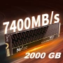 2TB SSD NVMe Netac NV7000-T Gen 1.4 скорости 7300MB/s read - 6600MB/s write диск ссд лаптоп настолен, снимка 1