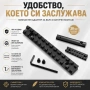 Стойка уивър база пикатини лястовича опашка за гладкоцевна пушка шина, снимка 5