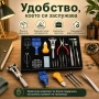 Професионален комплект часовникарски инструмент лупа отвертки пинсета, снимка 4