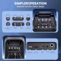 Нова Портативна караоке машина с 2 безжични микрофона Bluetooth USB AUX TF LED, снимка 7