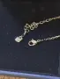 Елегантно колие Swarovski Elated с голям фасетиран кристал в нежен розов цвят, снимка 3