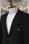 Christian Dior Луксозен Мъжки Черен Костюм Клас Оригинал, снимка 2