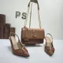 Yves Saint Laurent Нови Дамски Обувки на Ток + Чанта Различни Цветове YSL, снимка 3