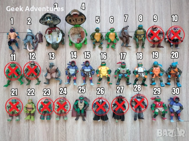 Екшън Фигурки Teenage Mutant Ninja Turtles TMNT Костенурките Нинджа, снимка 2 - Колекции - 47235429