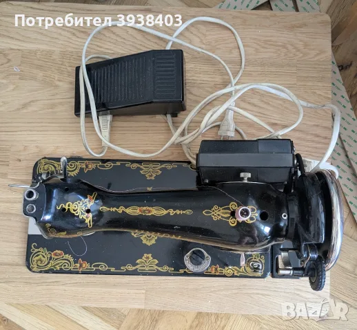 Електрическа Юнион машина за шиене , снимка 2 - Шевни машини - 55340875