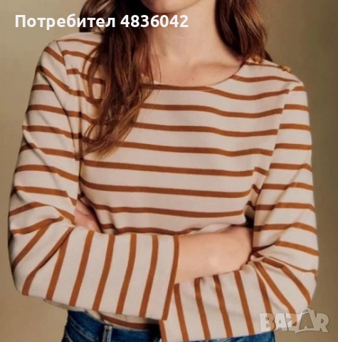 Чисто ново много красива блуза на луксозната френска марка Sezane., снимка 5 - Тениски - 54663714