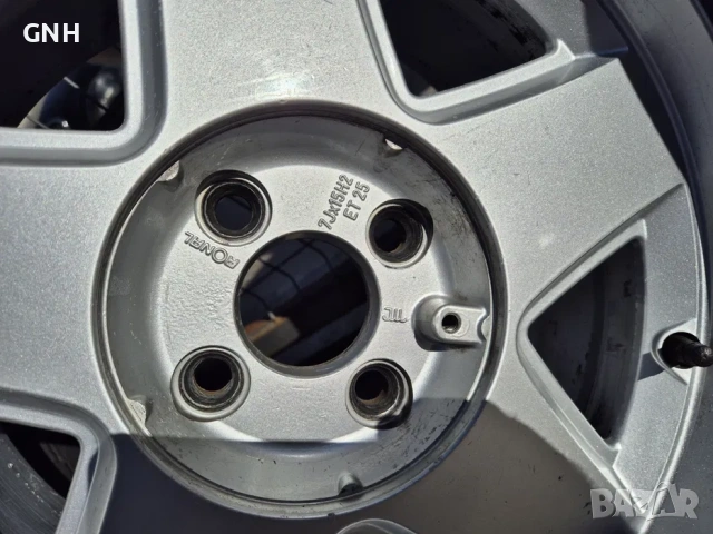 Джанти Ronal 15 цола 4х100 ,7j ,et25 ,205/50/15 Vw Bmw Opel Honda, снимка 7 - Гуми и джанти - 54470063