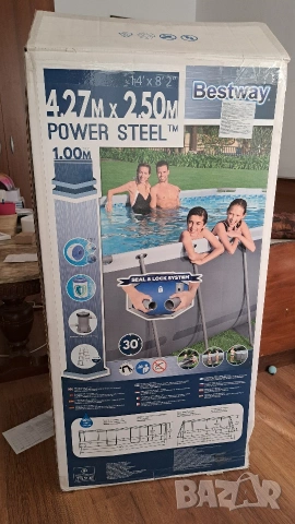 Басейн Bestway Power Steel 4.27/2.50/1.00, снимка 2 - Басейни и аксесоари - 55244064