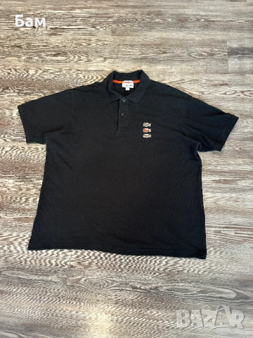 Оригинална мъжка тениска с яка Lacoste размер ХХЛ, снимка 2 - Тениски - 54766737