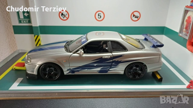 Мащабни модели коли 1:18 / GT-SPIRIT Ford Mustang GTD / MOTORMAX Nissan Skyline R34, снимка 7 - Колекции - 54911522