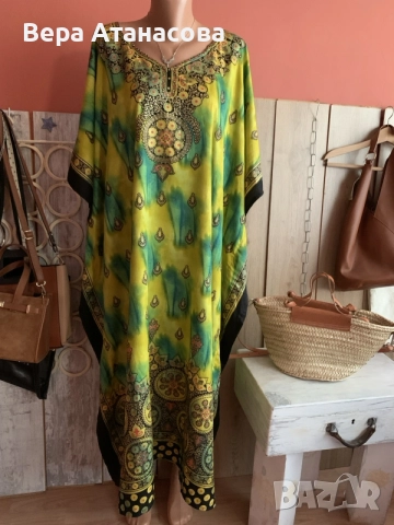 🍒 Кафтан рокля в свободна кройка👜, снимка 3 - Рокли - 55603443