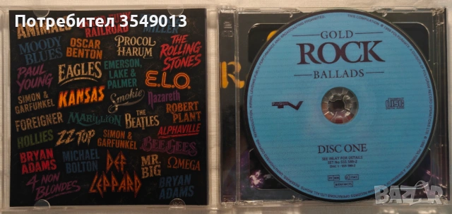 CD / ЦД компакт дискове-ROCK BALLADS VOL.1&VOL.2 [1995]/Golden Rock Ballads vol.1&vol.2 [1998] [2CD], снимка 6 - CD дискове - 54582514