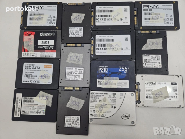 2.5" inch SSD SATA 240GB 250GB 256GB Intel Samsung Kingston Crucial