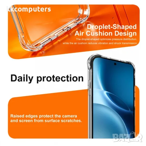 IMAK за Nothing Phone (4b) Магнитен Airbag Удароустойчив TPU Калъф със Скрийн Протектор – Прозрачен, снимка 4 - Калъфи, кейсове - 55557640
