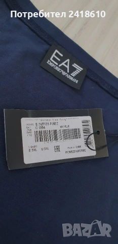 Emporio Armani EA7 Cotton Mens Size XL / 3XL НОВО! ОРИГИНАЛ! Мъжка Тениска, снимка 6 - Тениски - 54190354