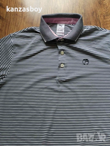 PUMA x ARNOLD PALMER - дизайнерска голф тениска КАТО НОВА М , снимка 3 - Тениски - 54208325