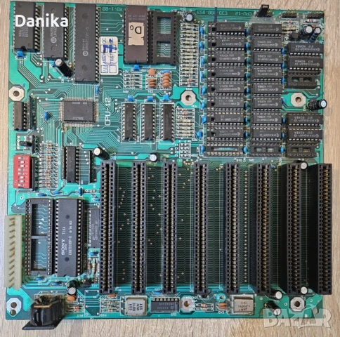 Работеща дънна платка от компютър Правец 16 с Турбо CPU-12 NEC V20 12 MHz