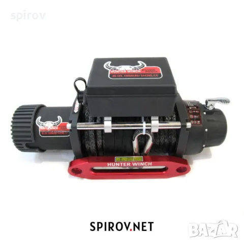 Лебедка HUNTER WINCH P12000 POWER 12V 12000lbs синтетично въже, снимка 2 - Части - 55701482