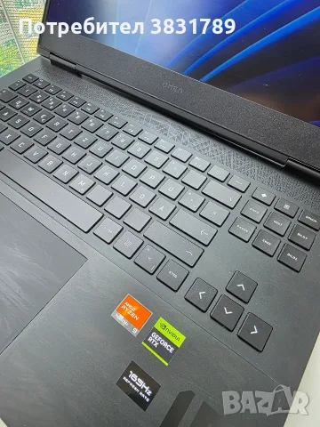 HP Omen 16 Ryzen 9 7940HS RTX 4070 gaming laptop (Геймърски лаптоп), снимка 4 - Лаптопи за игри - 55314853