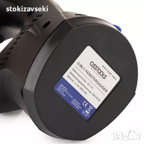 Прахосмукачка за прозорци OSSTOOLS 3 в 1 – Безжично почистване без капки и мокри следи, снимка 4 - Други стоки за дома - 54114069