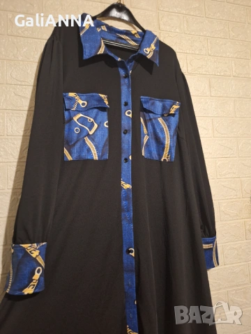 НОВА ДЪЛГА ЕФЕКТНА РОКЛЯ 4XL-5XL, снимка 3 - Рокли - 54393592