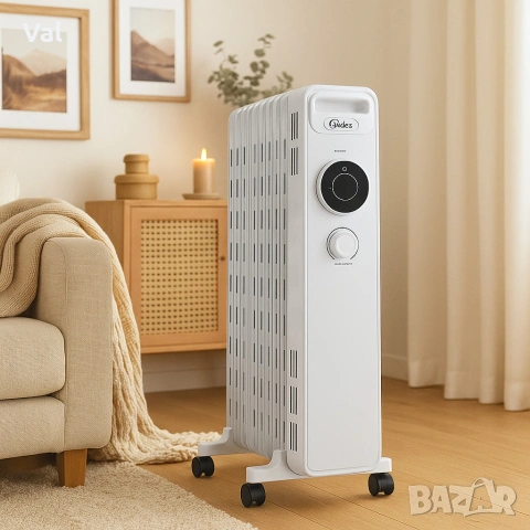 Маслен радиатор Midea NY2009-22M, снимка 2 - Радиатори - 55005164