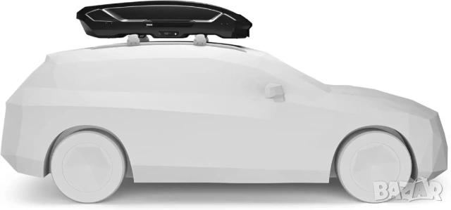 Автобокс багажник THULE Motion 3 L 450L Черен гланц Кутия за автомобил, снимка 4 - Аксесоари и консумативи - 54817728