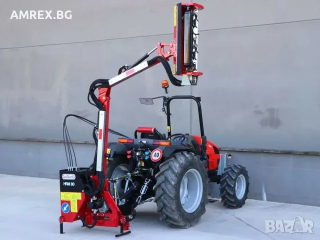 Страничен мулчер за трактор GeoTech PRO HRM 100 | 100 см | Хидравлично рамо | 25–60 к.с., снимка 6 - Селскостопанска техника - 55322965