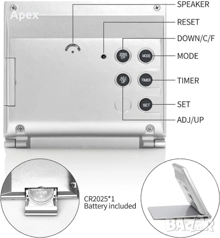LED Часовник с Температура и Дата.Светещ Дигитален Будилник.ЛЕД Светещи Настолни Часовници.Будилници, снимка 10 - Други - 54174904