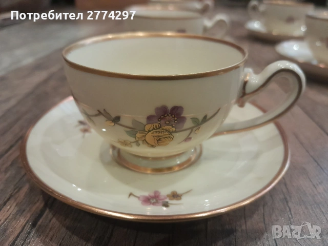Страхотен Датски винтидж сервиз за кафе , снимка 3 - Сервизи - 55090046