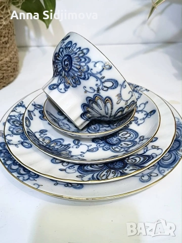 Руски порцелан ЛФЗ , снимка 7 - Сервизи - 54015014