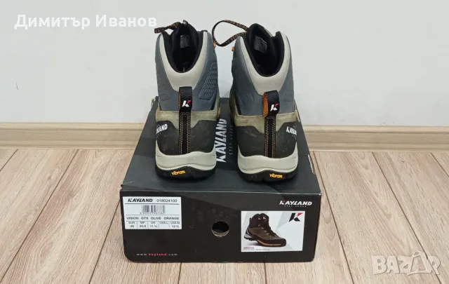 Мъжки туристически обувки Kayland Vision GTX (Olive/ Orange), Размер 46, снимка 4 - Мъжки боти - 55514318
