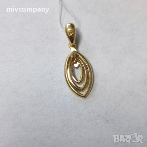Златна Висулка 0.92гр., снимка 3 - Колиета, медальони, синджири - 54931569