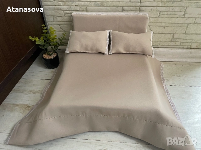 Мини диван и легло спалня за кукла Барби, обзавеждане за кукли, снимка 10 - Кукли - 44238401