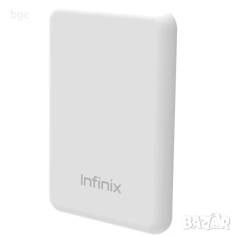 НОВА Външна дизайнерска батерия INFINIX 3000mAH безжично зареждане - Гаранция 24 месеца, снимка 4 - Външни батерии - 54688137