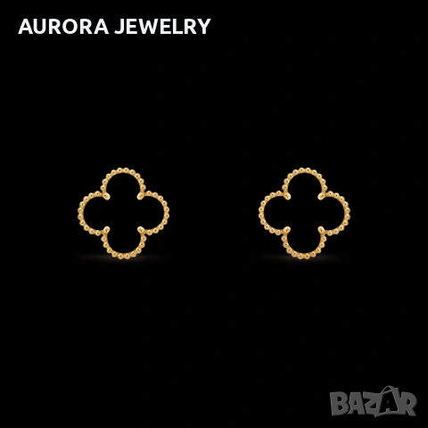 Van Cleef & Arpels VCA Gold Black Onyx Vintage Alhambra Clips Дамски Обеци, снимка 8 - Обеци - 54500489