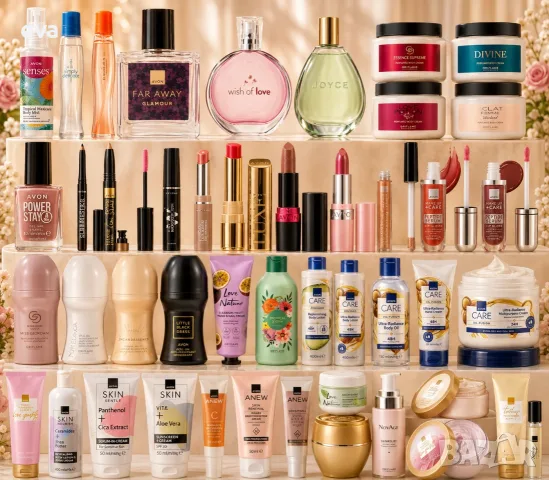 Avon, Oriflame - налични продукти за лице и тяло, декоративна козметика